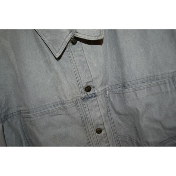 Vintage Denim Coat Marithe Francois Girbaud Gray Smoke Trucker Streetwear - Picture 5 of 8